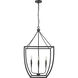 Kelsey 4 Light 20 inch Matte Black Pendant Ceiling Light